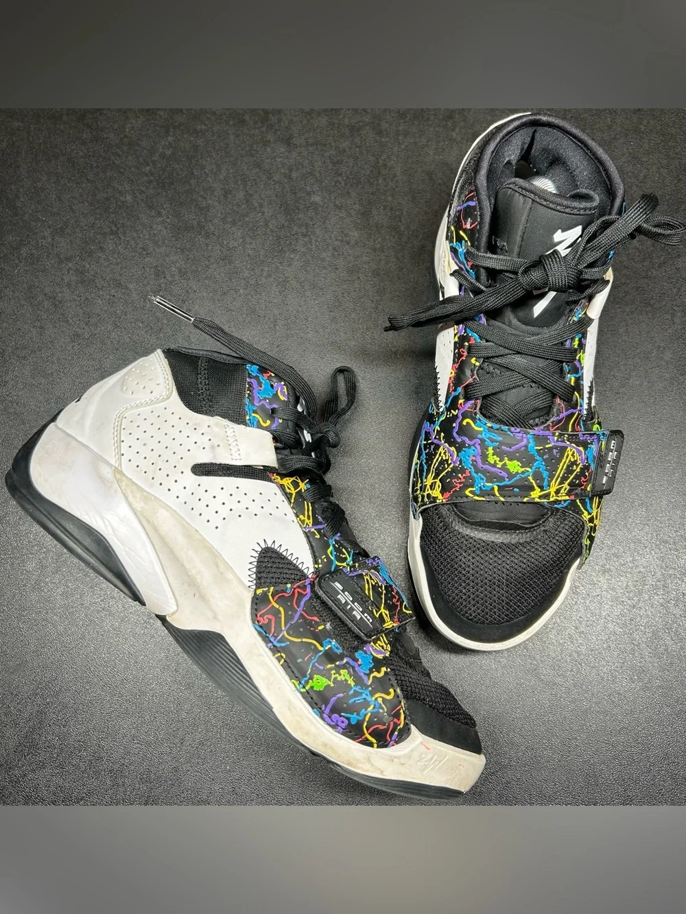 Nike Jordan Mens Size 8.5 Zion 2 Black White Multi Color Athletic Shoes